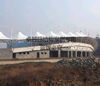 湖北浠水縣體育場看臺膜結(jié)構(gòu)