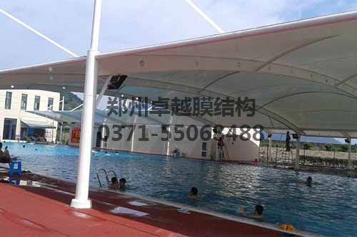 某度假村大跨度游泳池膜結構遮陽棚