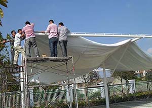 <font color='red'>膜結(jié)構(gòu)車棚</font>施工與使用過程中的注意事項(xiàng)