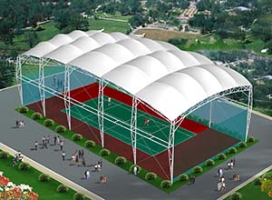 網(wǎng)球場(chǎng)膜結(jié)構(gòu)頂棚/雨棚/遮陽(yáng)棚有什么優(yōu)點(diǎn)？