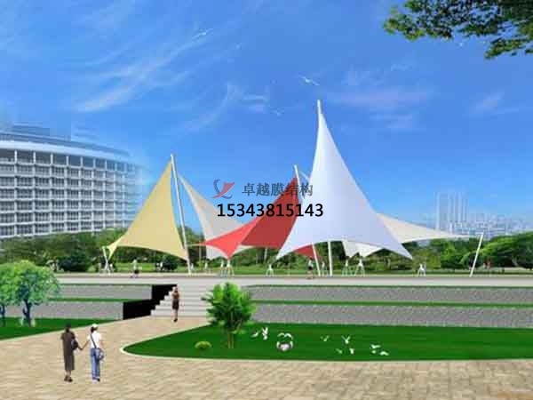 綿陽(yáng)<font color='red'>張拉膜結(jié)構(gòu)</font>景觀設(shè)計(jì)施工【案例圖片】