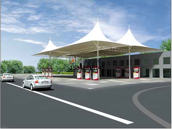 渭南膜結構加油站頂棚【生產(chǎn)廠家】渭南加氣站膜結構遮陽棚公司