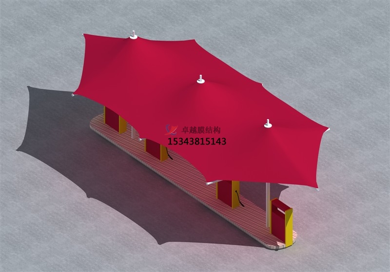 來賓膜結構加油站頂棚【生產(chǎn)廠家】(圖文)