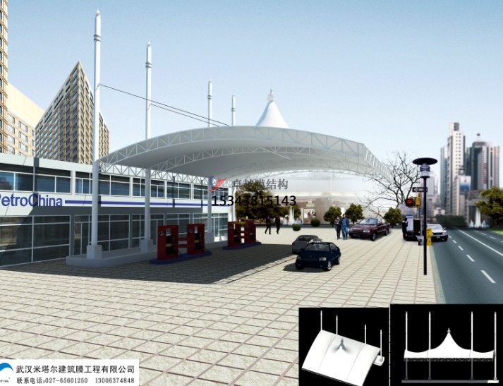 梧州膜結構加油站頂棚【生產(chǎn)廠家】(圖文)