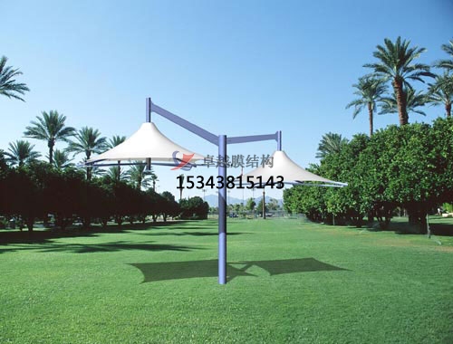 湘西市膜結(jié)構(gòu)景觀涼亭、景觀傘案例膜結(jié)構(gòu)罩棚設(shè)計
