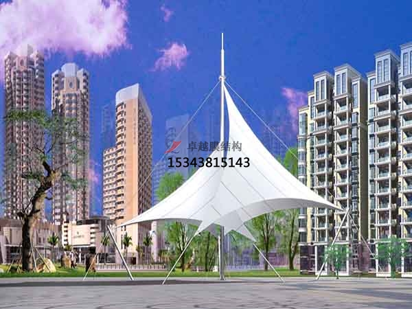 山西商業(yè)廣場張拉膜結(jié)構(gòu)景觀棚/雨棚設(shè)計搭建