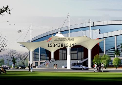 膜結(jié)構(gòu)大門、建筑入口效果圖