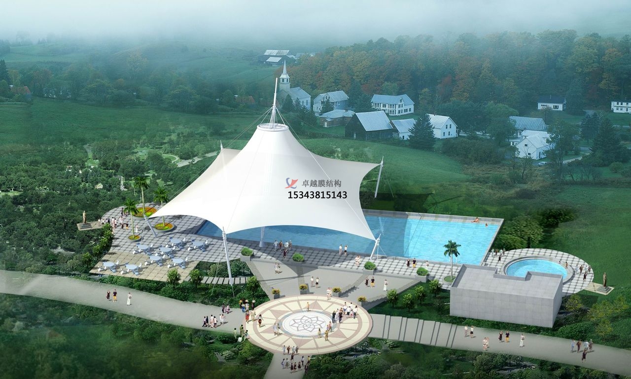 聊城膜結(jié)構(gòu)游樂場/水上樂園/造浪池/游泳池/兒童樂園遮陽棚廠家【膜結(jié)構(gòu)設計】