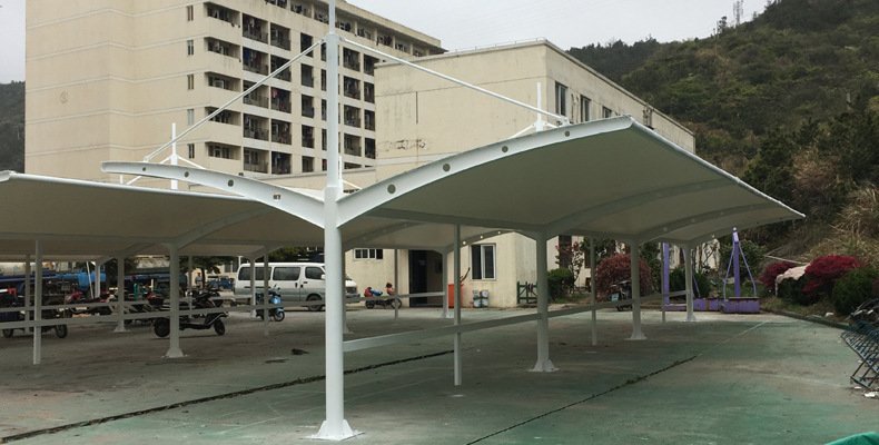 PTFE<font color='red'>膜結構車棚</font>：打造高大尚車生活