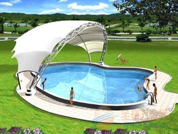 夏日炎炎，充氣膜游泳池