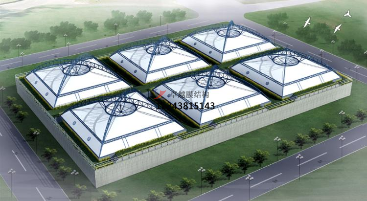 安陽(yáng)污水池處理池張拉膜封閉廠(chǎng)家