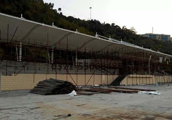 重慶張拉膜遮陽棚生產(chǎn)廠家設(shè)計施工【重慶三峽學院張拉膜遮陽棚】等項目