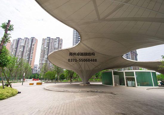 德州膜結構地下車庫入口【施工案例】