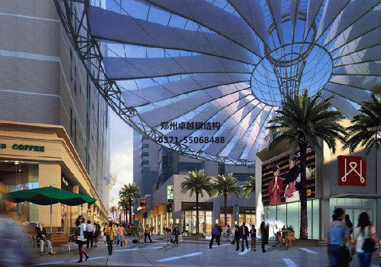 承德張拉膜收費站設計施工/張拉膜工廠